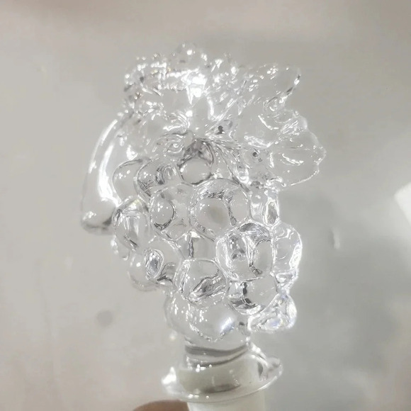 Mikasa Fruit Collection Wine Bottle  Stopper Lead Crystal - Picture 3 of 5